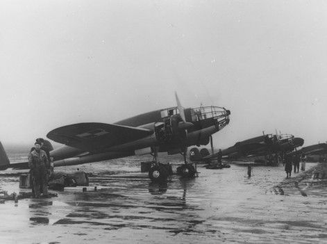 Samoloty na lotnisku Warszawa 1939 r.
